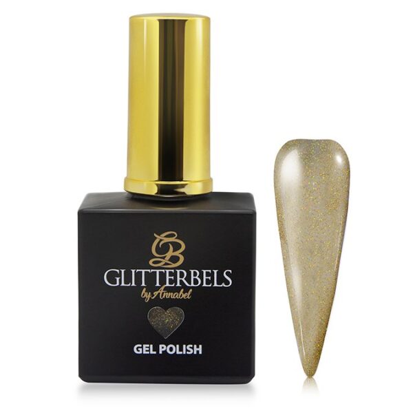 Glitterbels Gel Polish 17ml Gold Holo Sparkle