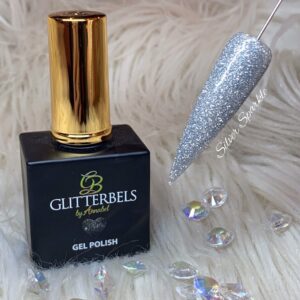 Glitterbels Gel Polish 17ml Silver Sparkle