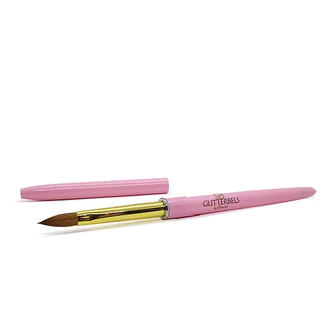 Glitterbels Pink Acrylic Brush Size 8